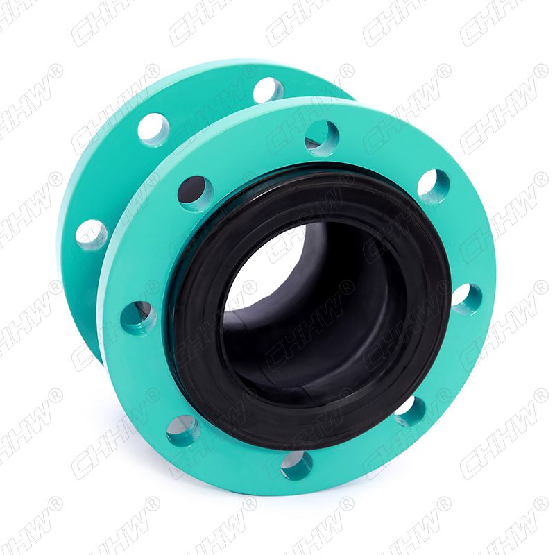 DN100可曲撓單球體橡膠軟接頭(經(jīng)緯線橡膠接頭)